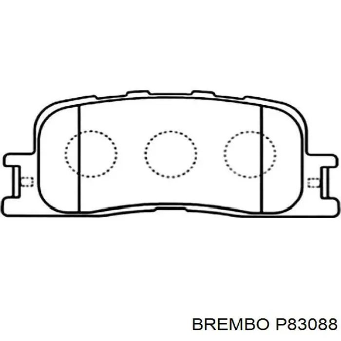 Задние тормозные колодки P83088 Brembo