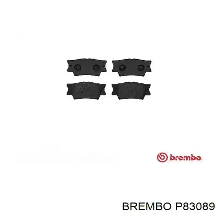 Pastillas de freno traseras P83089 Brembo