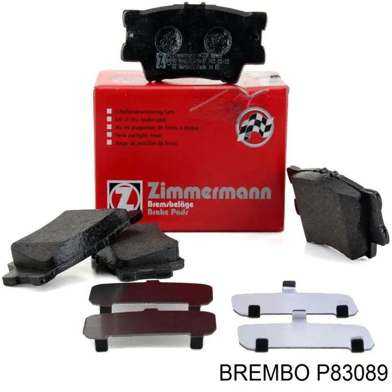P83089 Brembo Колодки тормозные дисковые комплект