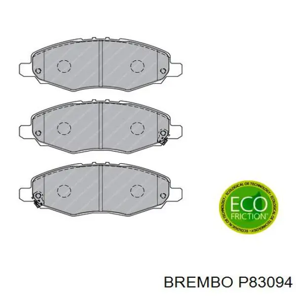Передние тормозные колодки P83094 Brembo