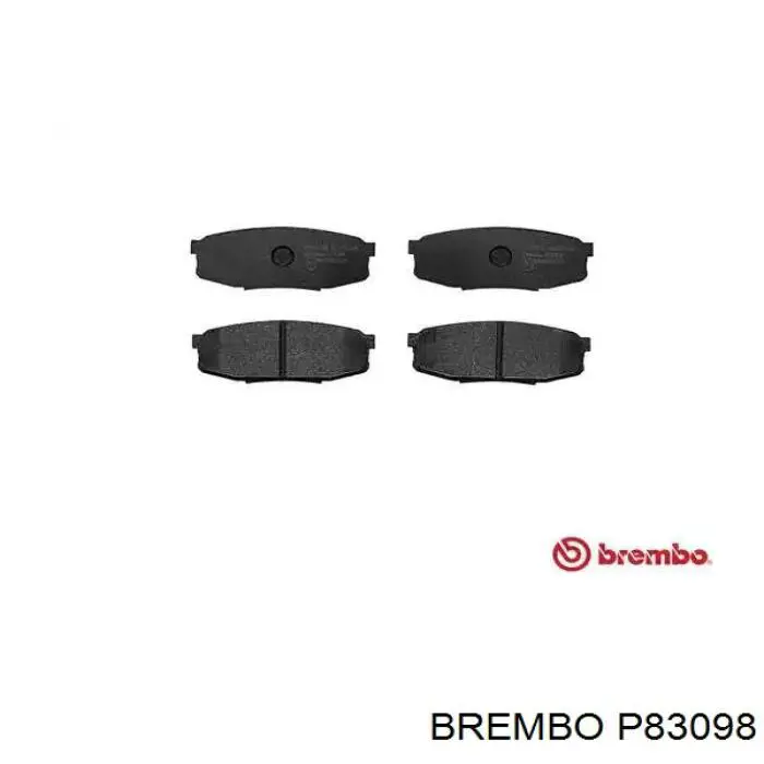 Pastillas de freno traseras P83098 Brembo