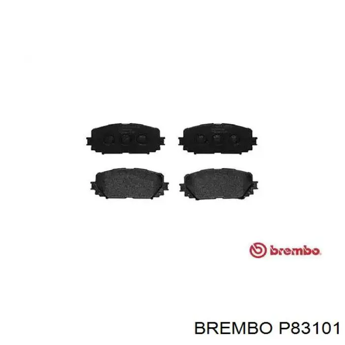 P83101 Brembo колодки тормозные передние дисковые