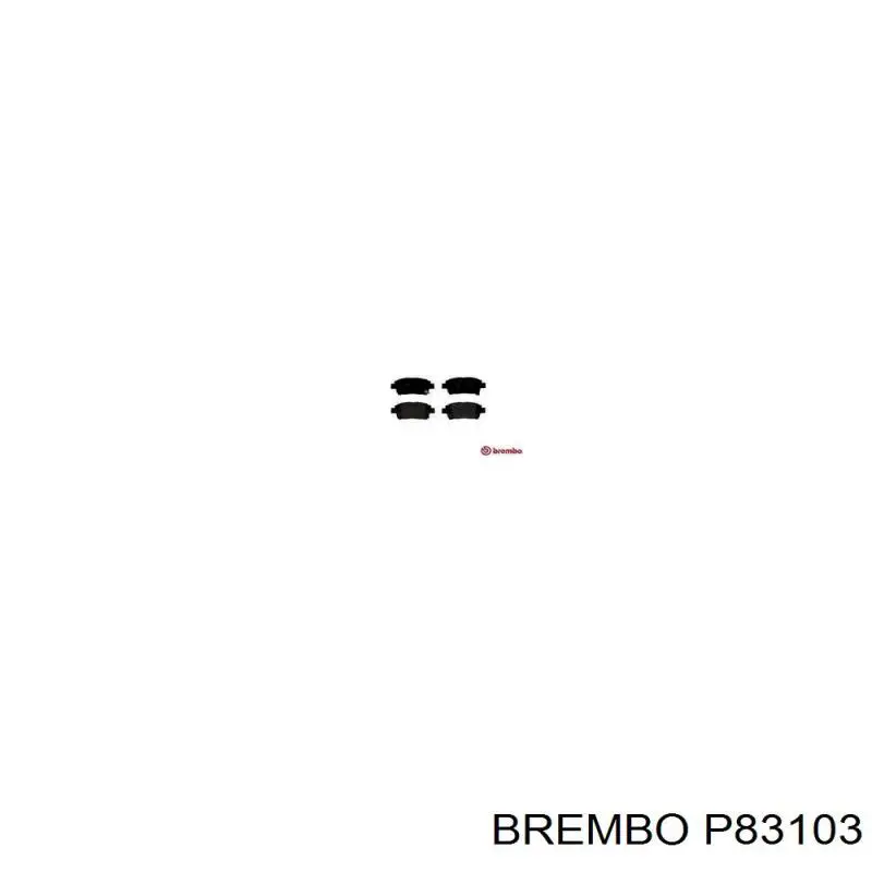 Pastillas de freno delanteras P83103 Brembo