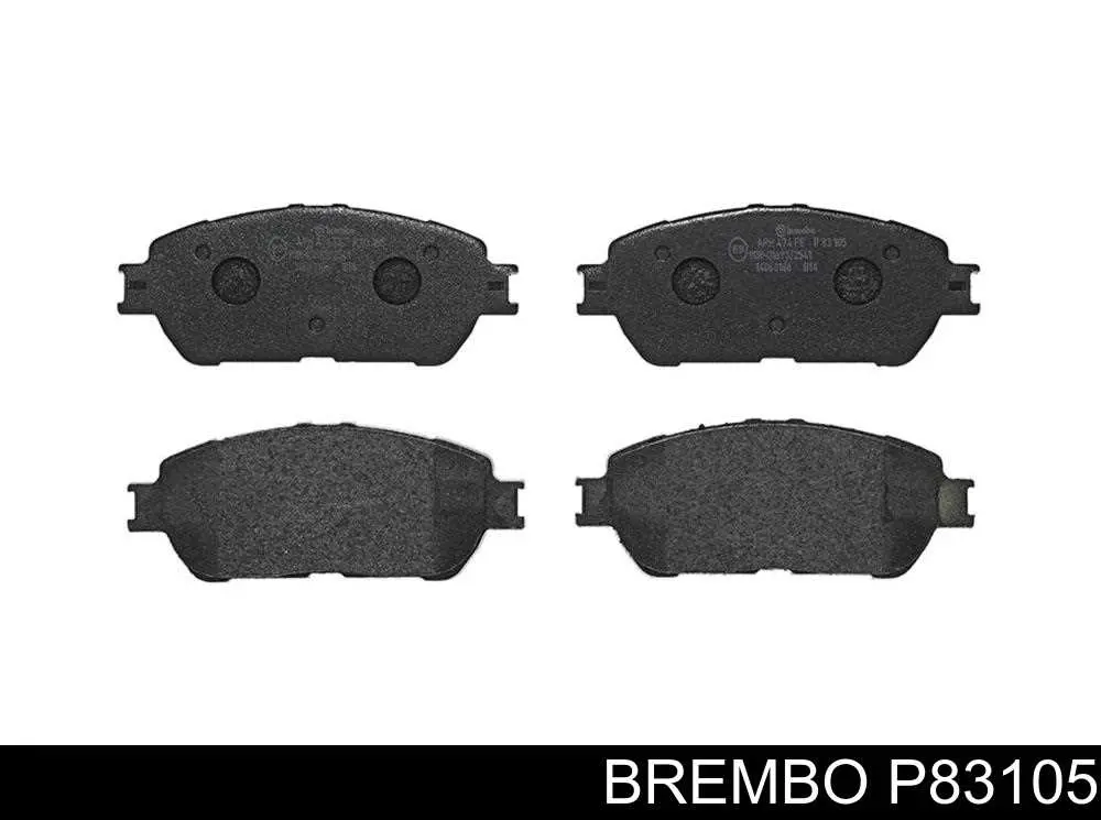 Передние тормозные колодки P83105 Brembo