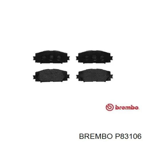 Передние тормозные колодки P83106 Brembo