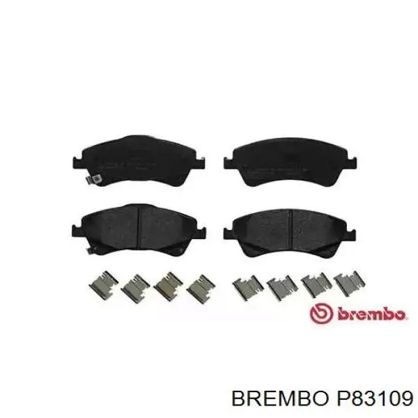 P83109 Brembo колодки тормозные передние дисковые