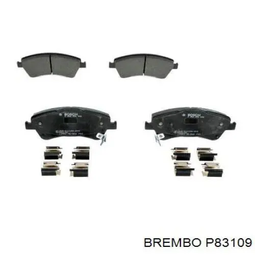 Купить P83109 Brembo Колодки тормозные