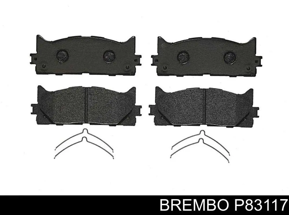 Передние тормозные колодки P83117 Brembo