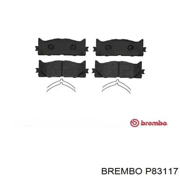 Pastillas de freno delanteras P83117 Brembo