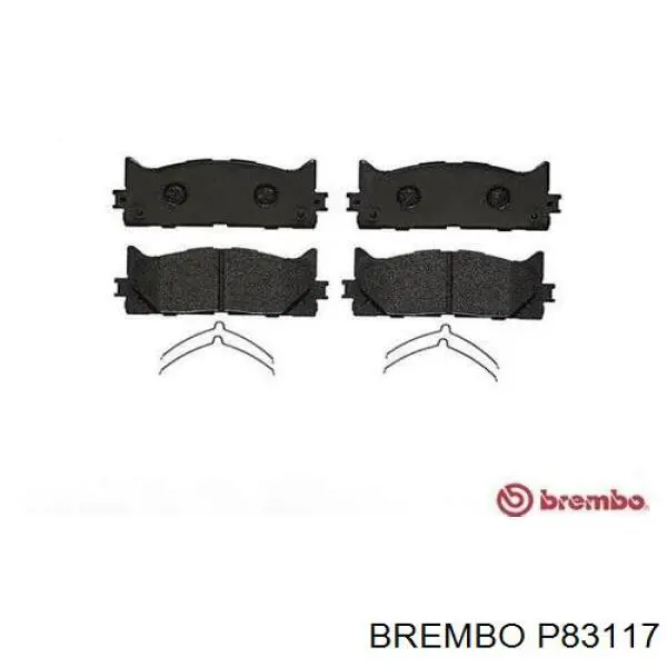Купить P83117 Brembo Колодки тормозные