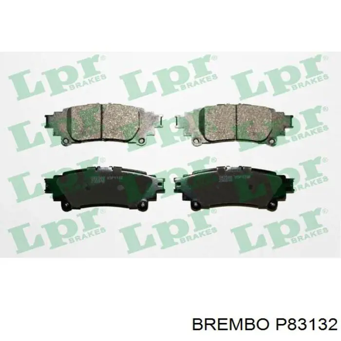 Задние тормозные колодки P83132 Brembo