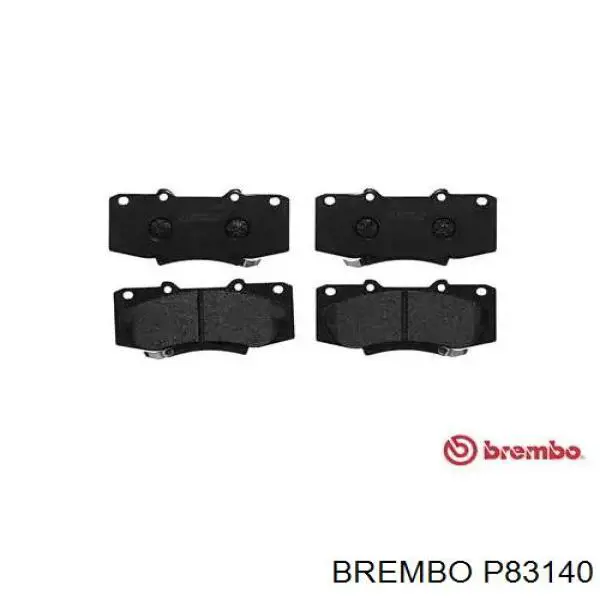 P83140 Brembo колодки тормозные передние дисковые