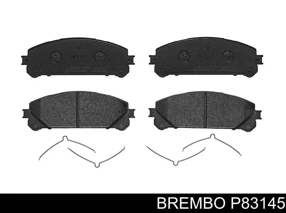 P83145 Brembo колодки тормозные передние дисковые