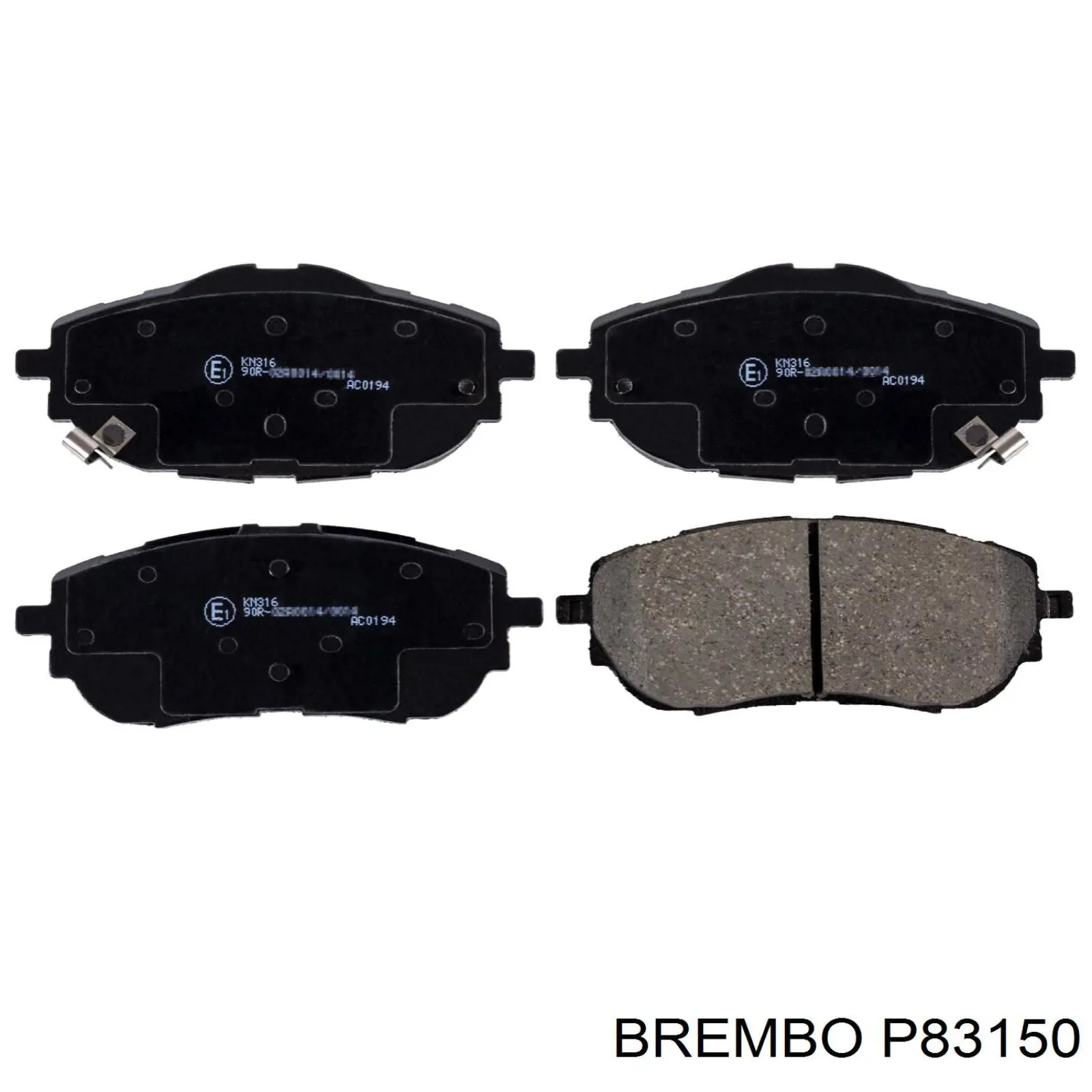 Pastillas de freno delanteras P83150 Brembo