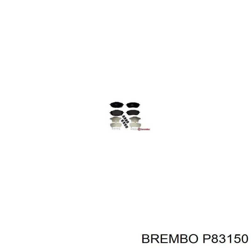 Купить P83150 Brembo Колодки тормозные