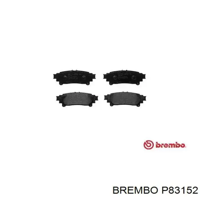 P83152 Brembo sapatas do freio traseiras de disco