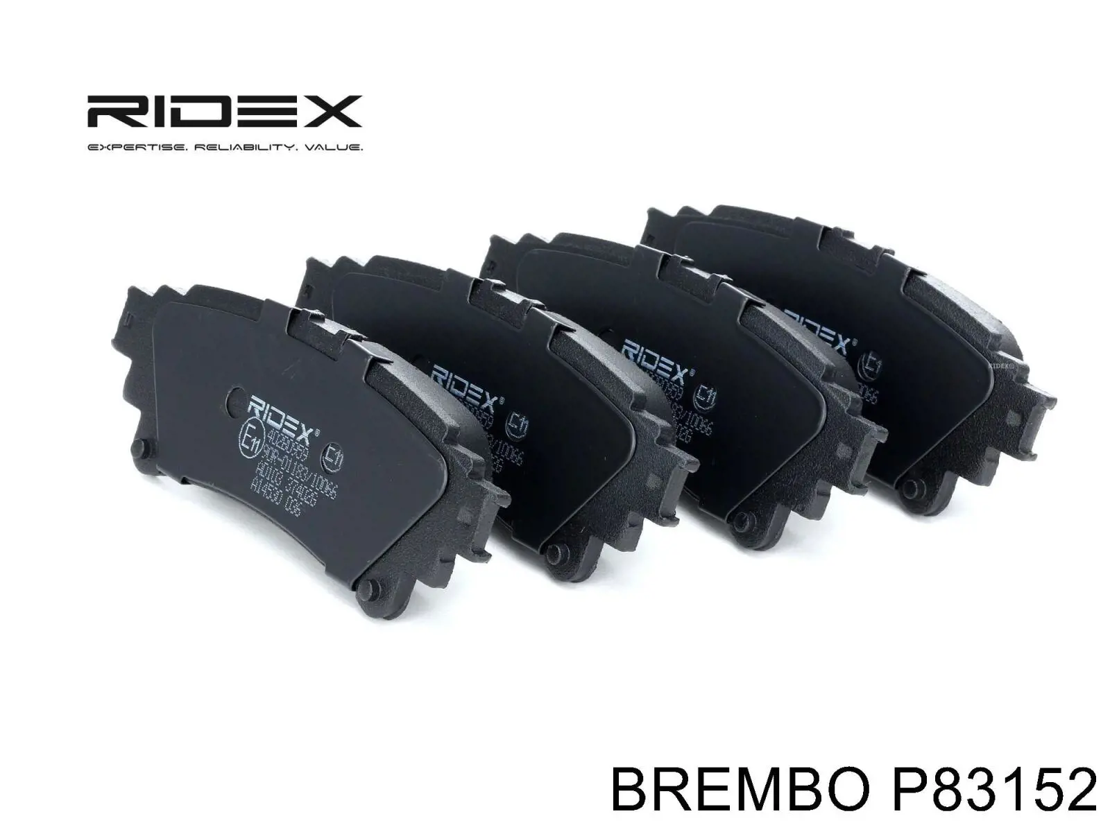 Задние тормозные колодки P83152 Brembo
