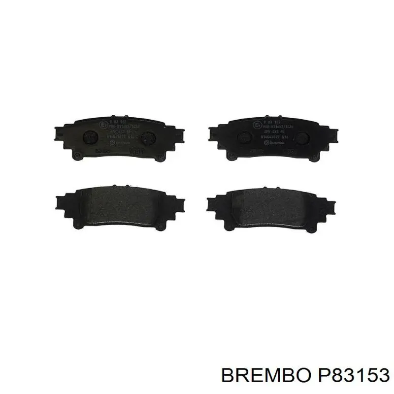 Задние тормозные колодки P83153 Brembo