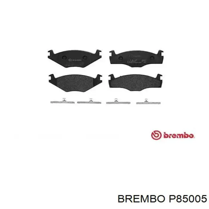P85005 Brembo колодки тормозные передние дисковые