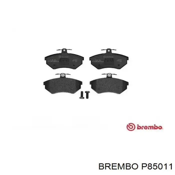 P85011 Brembo колодки тормозные передние дисковые