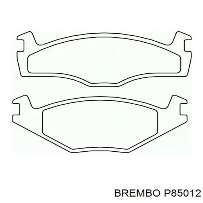 Pastillas de freno delanteras P85012 Brembo