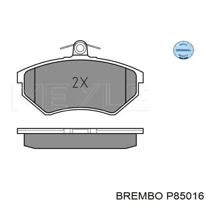 Передние тормозные колодки P85016 Brembo