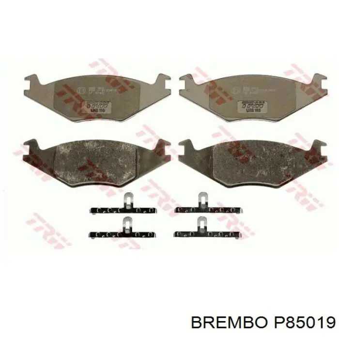 P85019 Brembo колодки тормозные передние дисковые