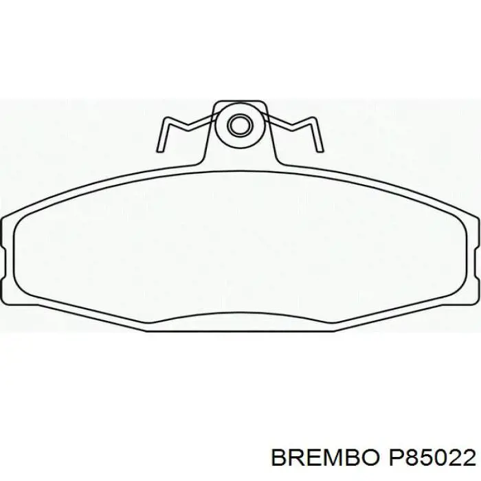 Pastillas de freno delanteras P85022 Brembo