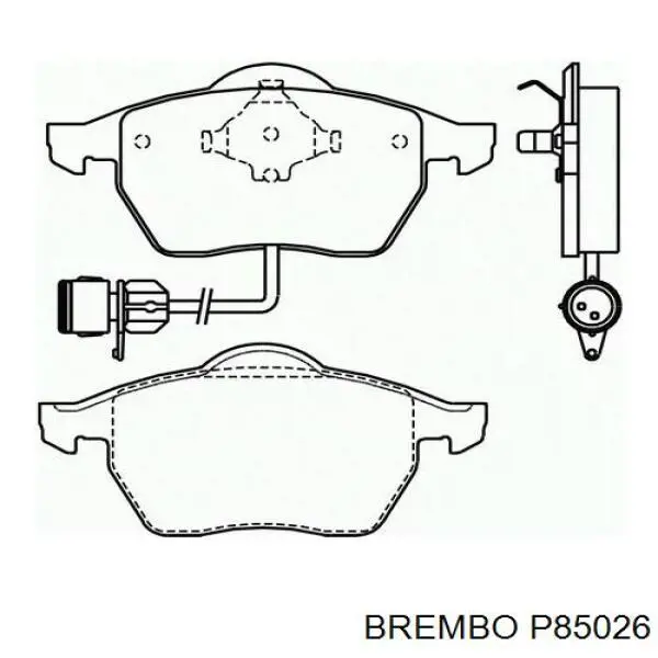 Передние тормозные колодки P85026 Brembo