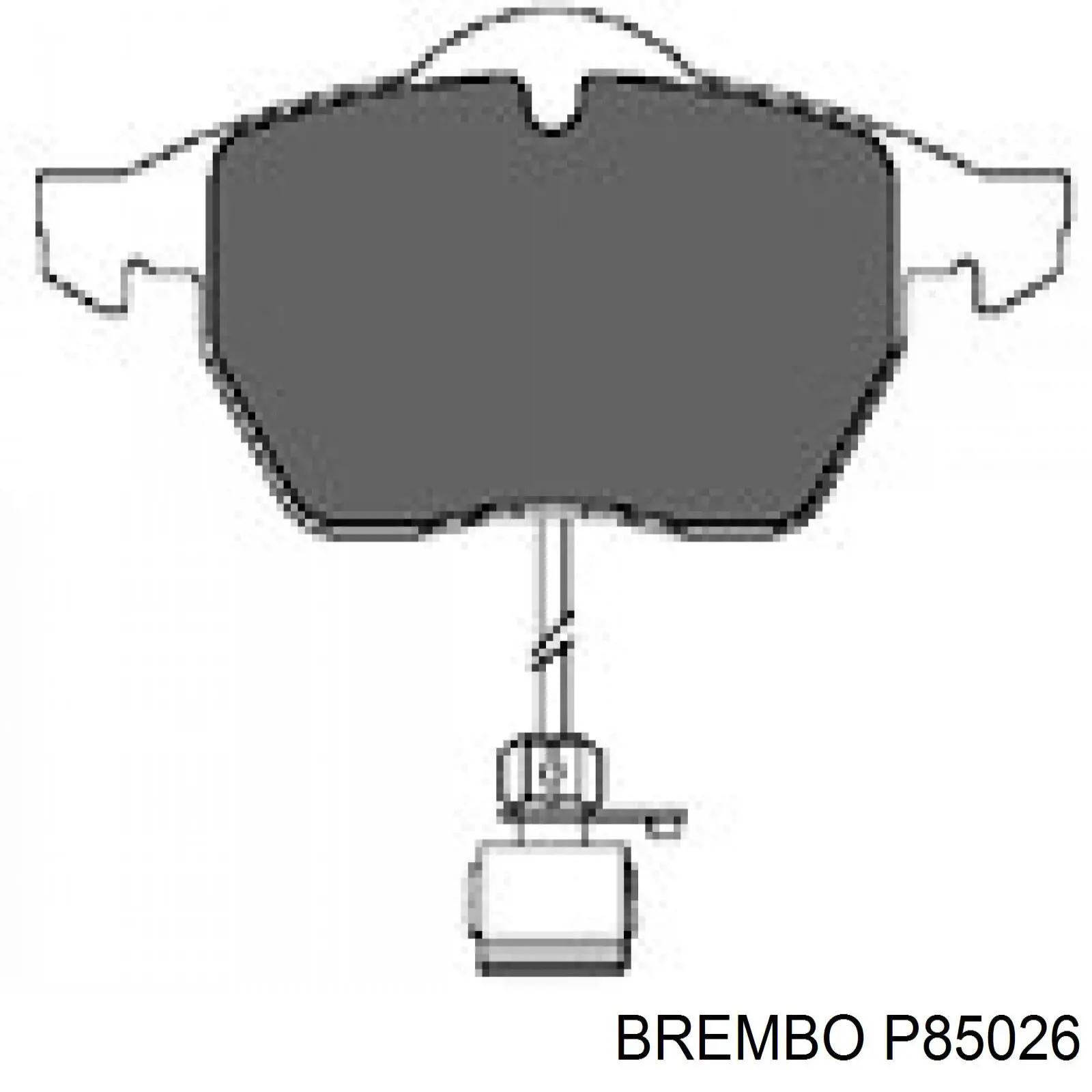 P85026 Brembo Колодки передние