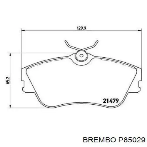 Передние тормозные колодки P85029 Brembo