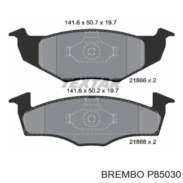 Тормозные колодки Brembo P85030