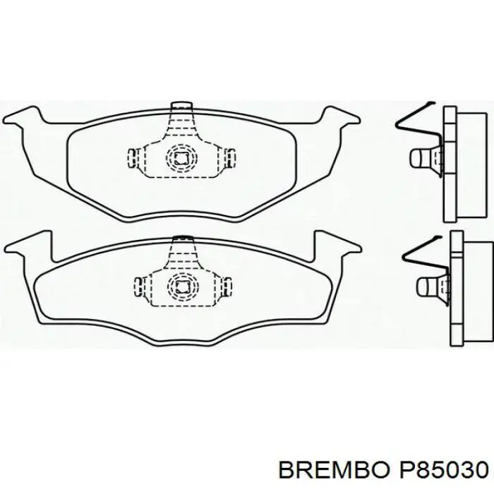 Купить P85030 Brembo Колодки тормозные