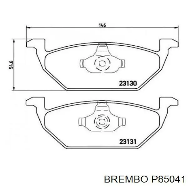 Тормозные колодки Brembo P85041