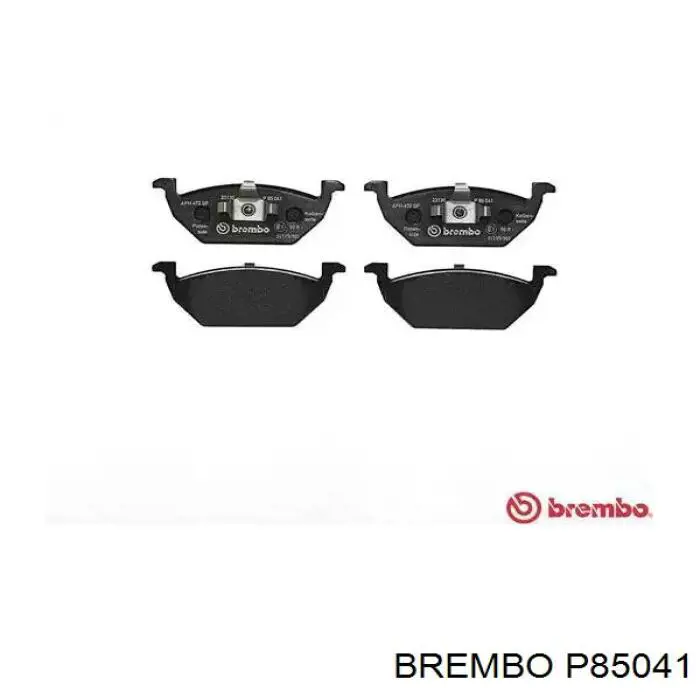 P85041 Brembo колодки тормозные передние дисковые