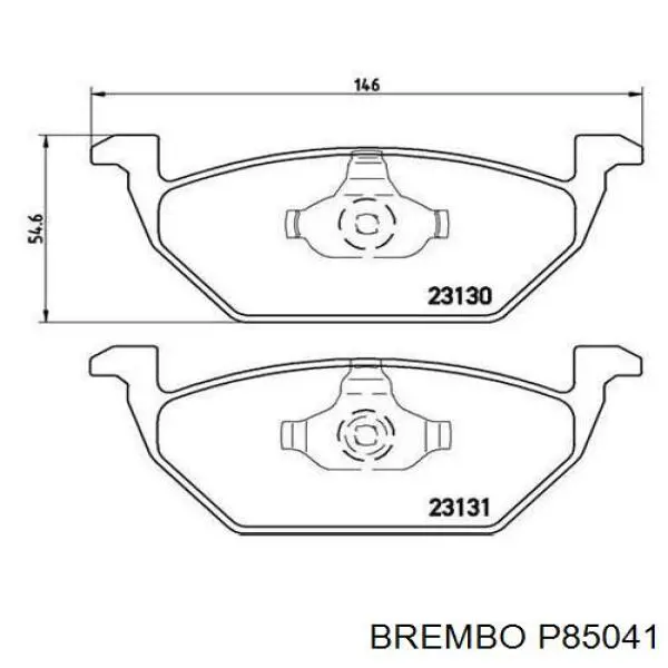 Купить P85041 Brembo Колодки тормозные
