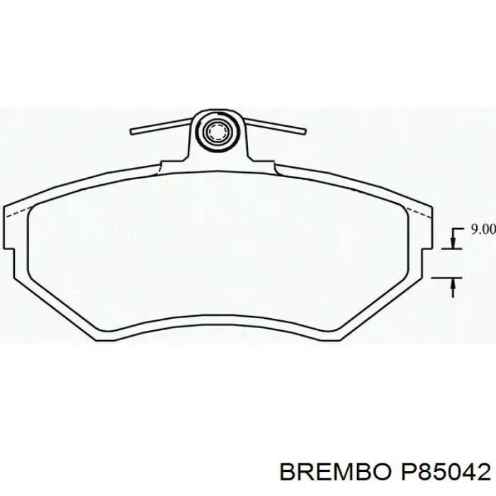 P85042 Brembo колодки тормозные передние дисковые