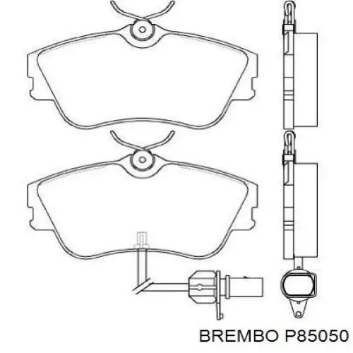 Передние тормозные колодки P85050 Brembo