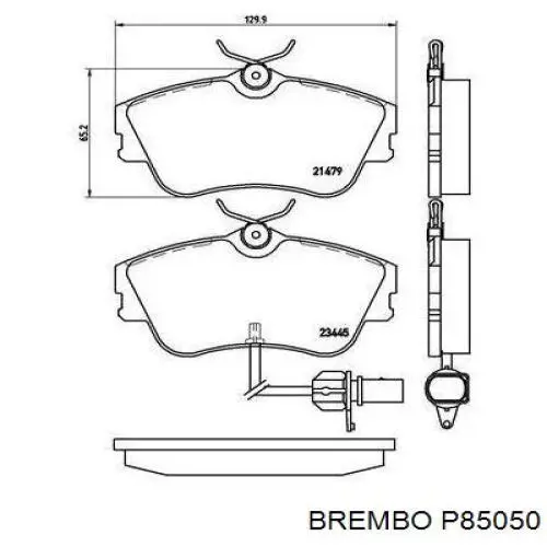 Передние тормозные колодки P85050 Brembo