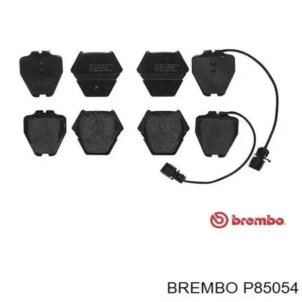Колодки тормозные передние дисковые Brembo P85054