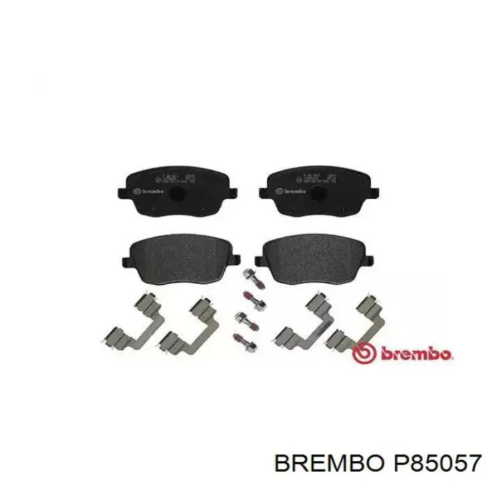 P85057 Brembo колодки тормозные передние дисковые
