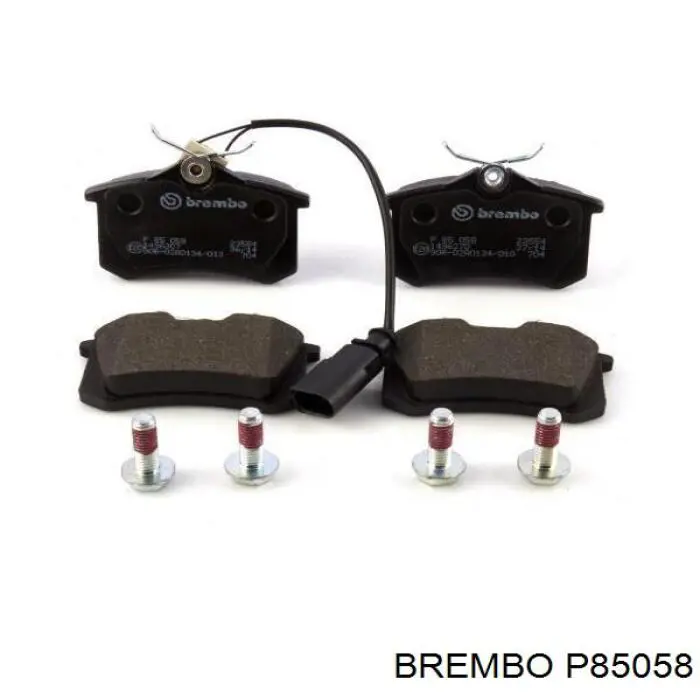 P 85 058 Brembo колодки тормозные задние дисковые