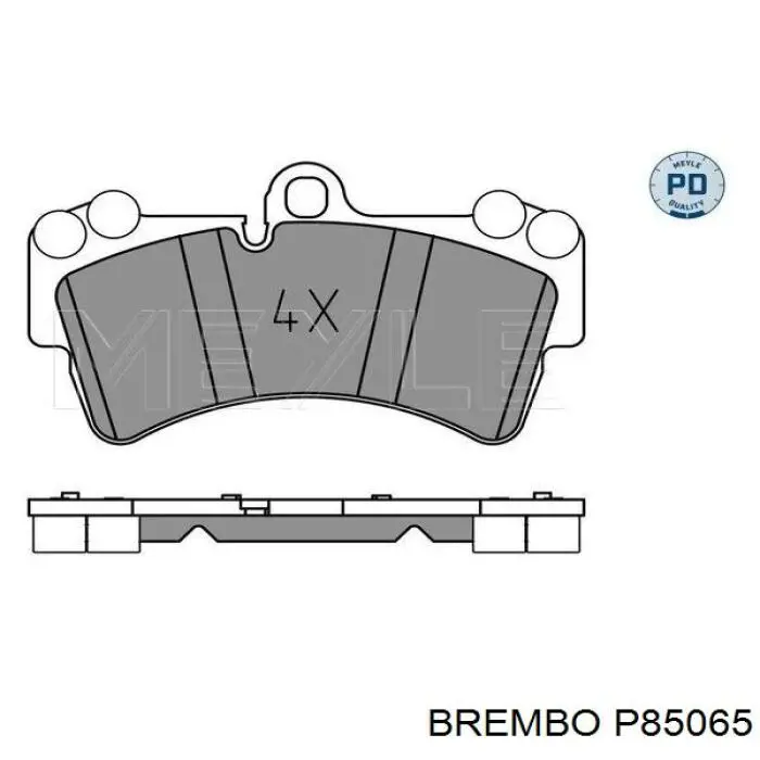 Передние тормозные колодки P85065 Brembo