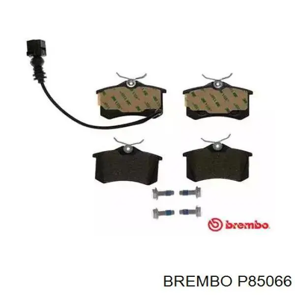 P85066 Brembo колодки тормозные задние дисковые