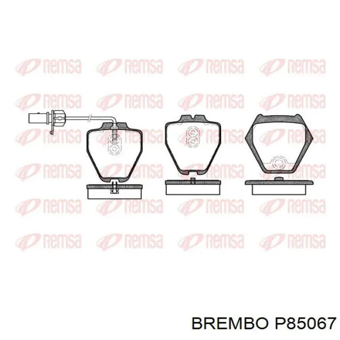 Передние тормозные колодки P85067 Brembo