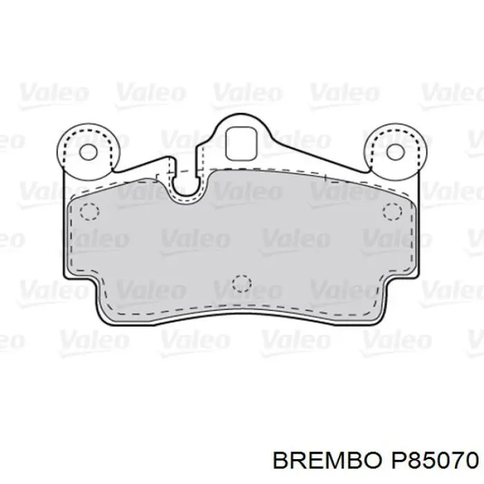 Купить P85070 Brembo Колодки тормозные задние, дисковые
