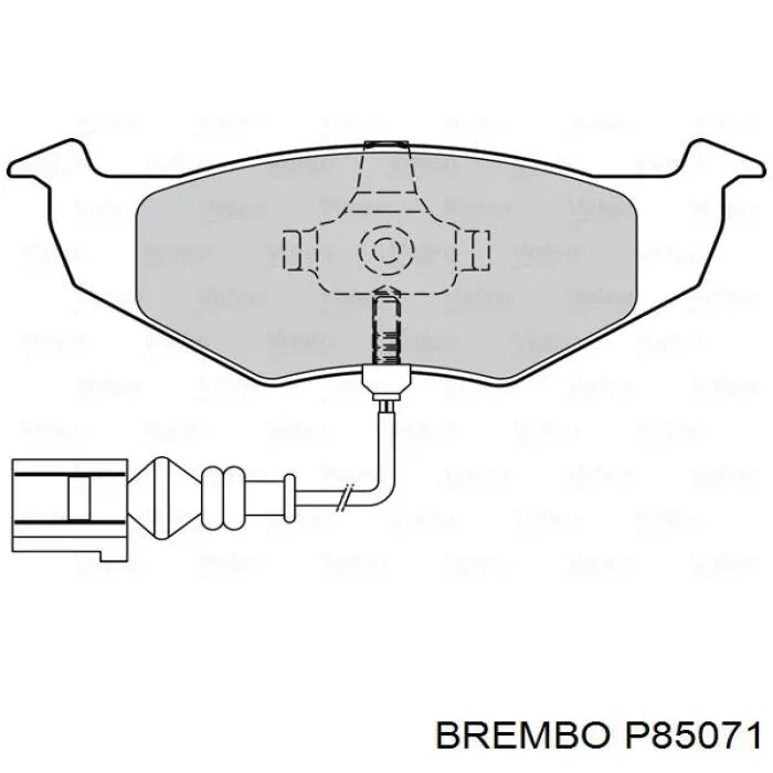 Тормозные колодки Brembo P85071