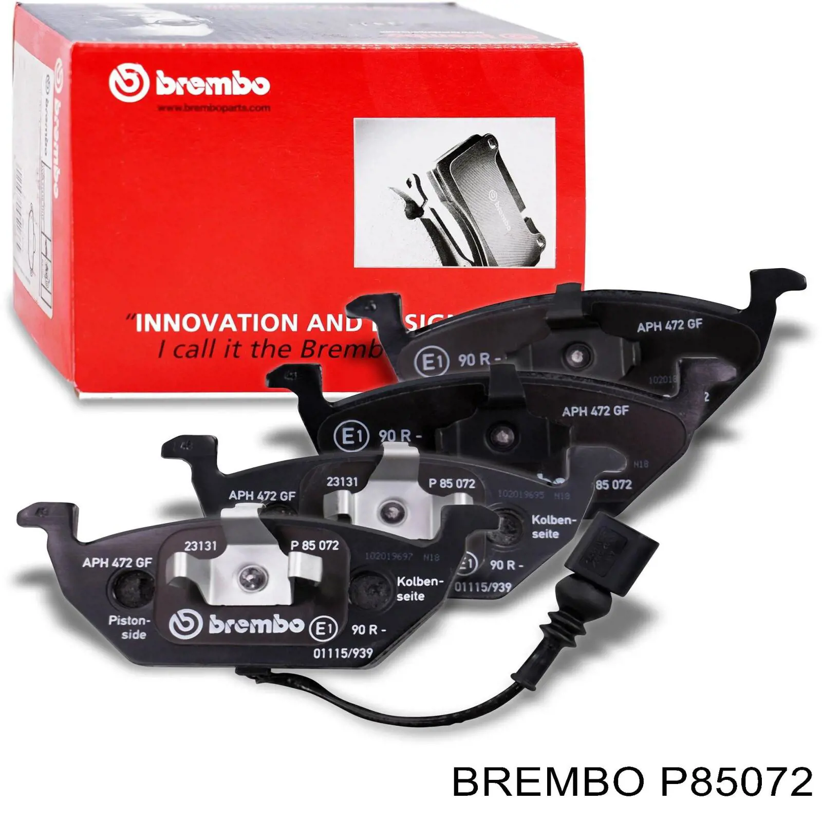P85072 Brembo Колодки передние