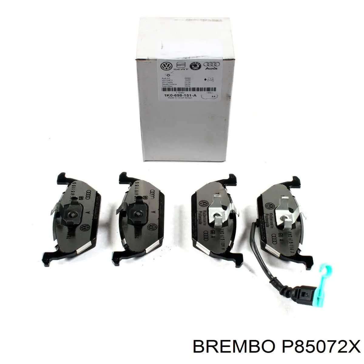 Тормозные колодки Brembo P85072X
