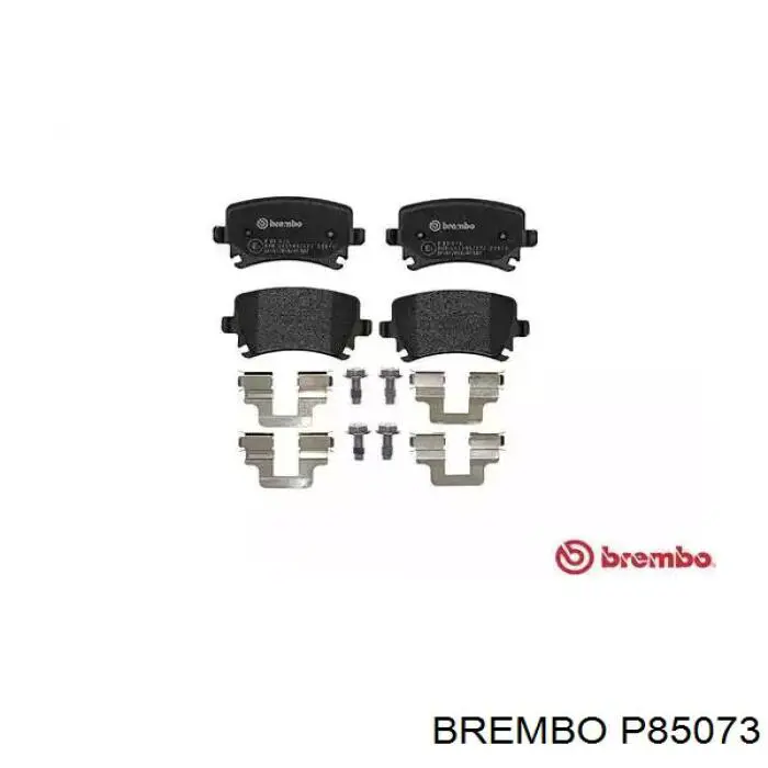 P85073 Brembo колодки тормозные задние дисковые